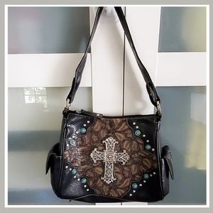 Handbags - 🤠Western Style Purse with Cross